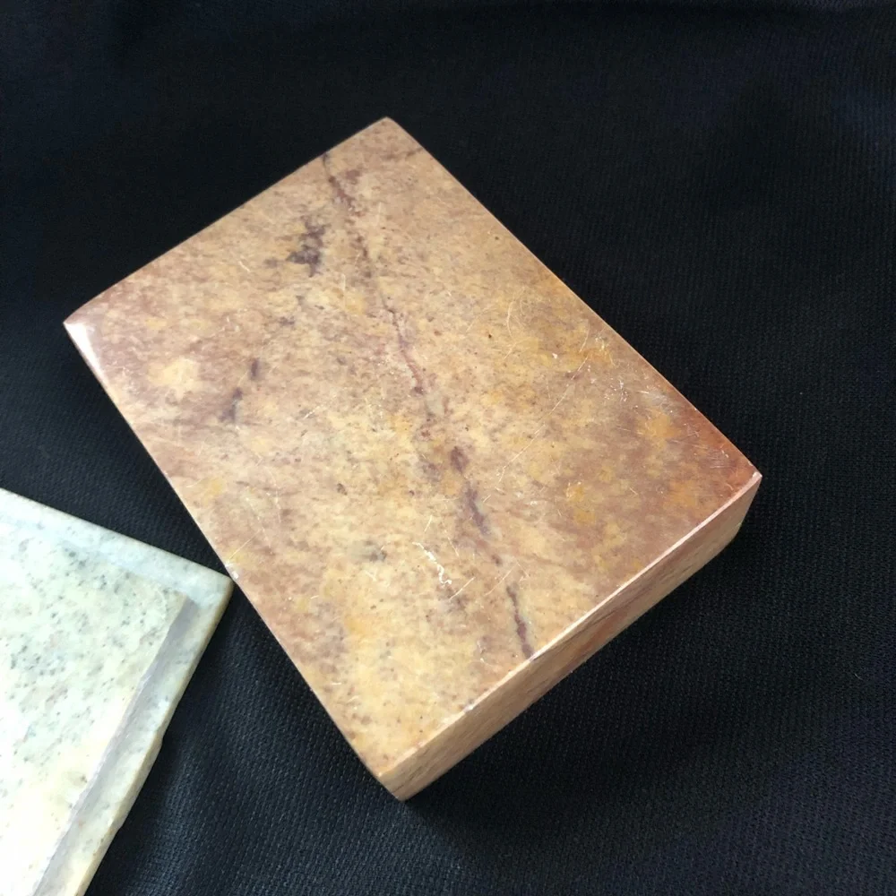 Handcrafted Floral Carved Stone Keepsake Trinket Box